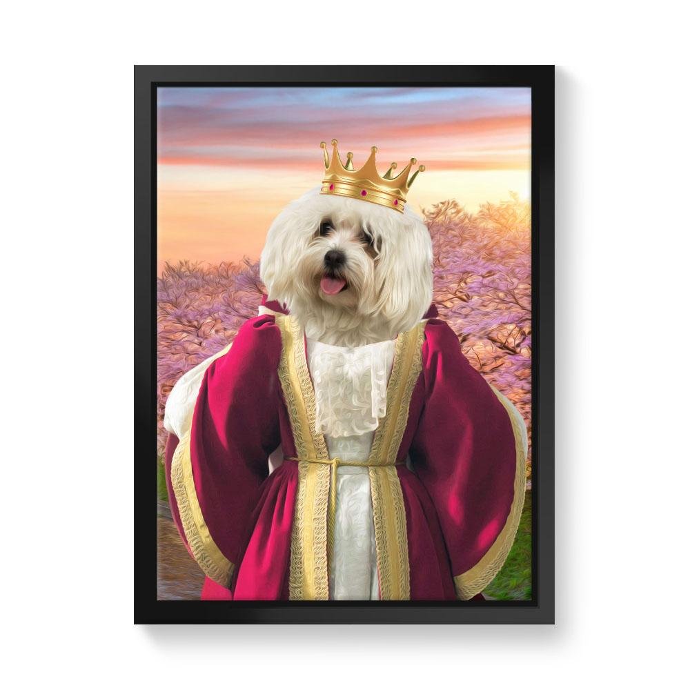 Queen Anne: Custom Pet Canvas - Paw & Glory - Dog Portraits - Pet Portraits