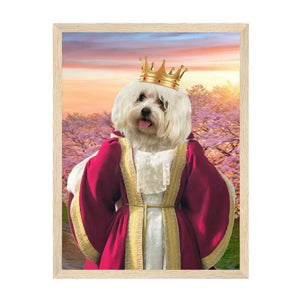 Queen Anne: Custom Pet Portrait - Paw & Glory - Dog Portraits - Pet Portraits