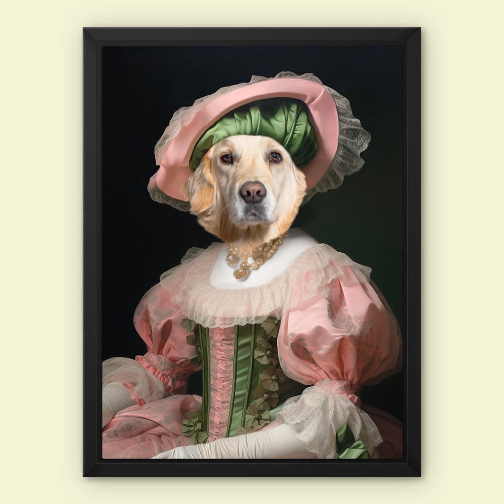 Queen Consort: Custom Pet Canvas - Paw & Glory - Dog Portraits - Pet Portraits