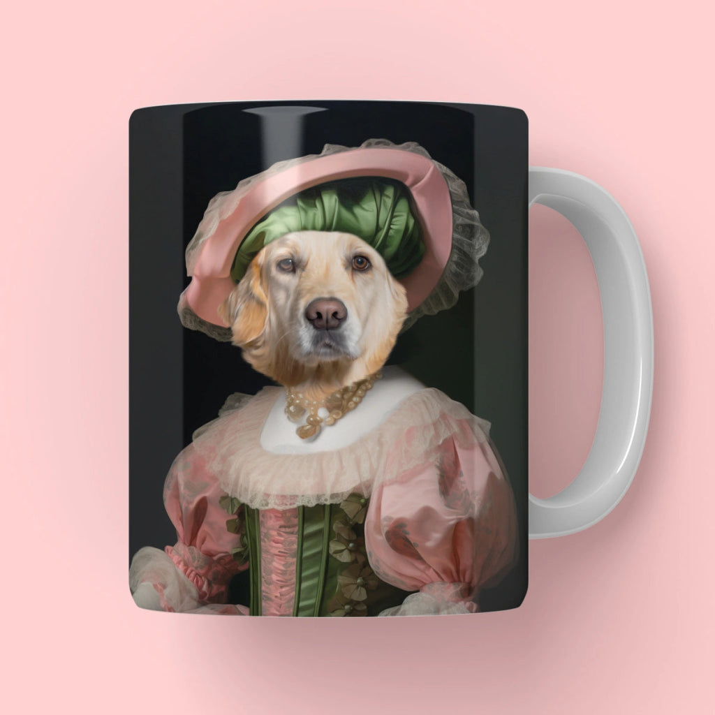 Queen Consort: Custom Pet Coffee Mug - Paw & Glory - Dog Portraits - Pet Portraits