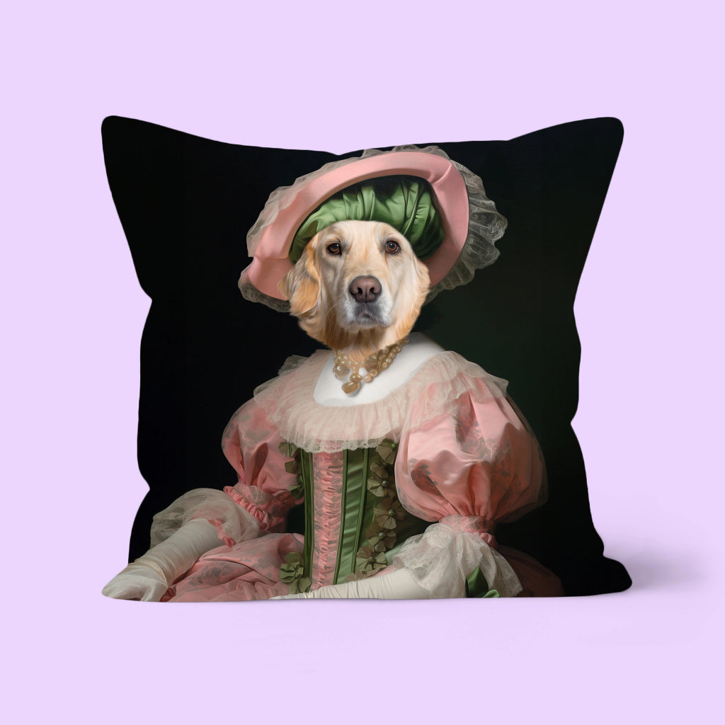 Queen Consort: Custom Pet Pillow - Paw & Glory - Dog Portraits - Pet Portraits