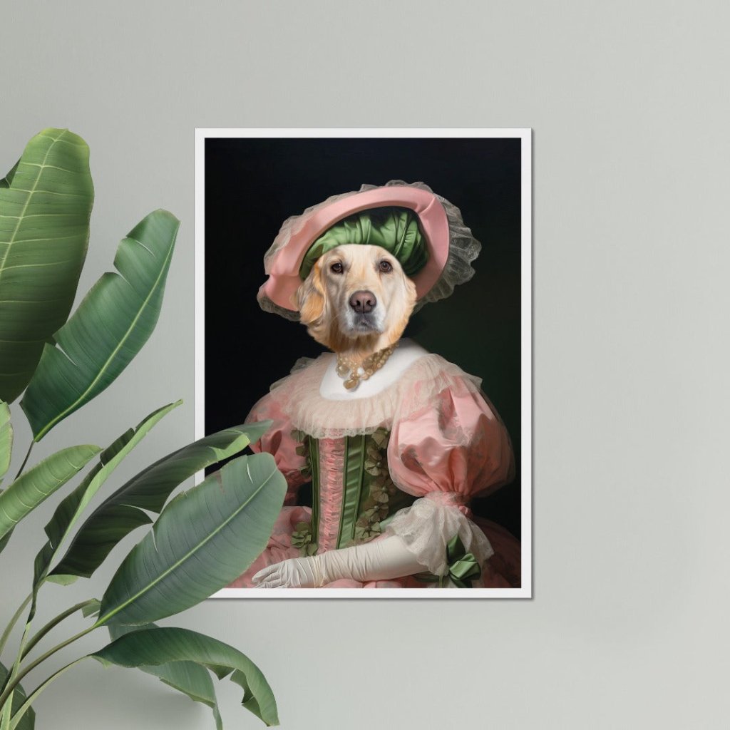 Queen Consort: Custom Pet Portrait - Paw & Glory - Dog Portraits - Pet Portraits