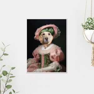 Queen Consort: Custom Pet Poster - Paw & Glory - Dog Portraits - Pet Portraits