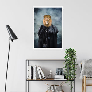 Queen Of The North (GOT Inspired): Animal Art Poster - Paw & Glory - Dog Portraits - Pet Portraits