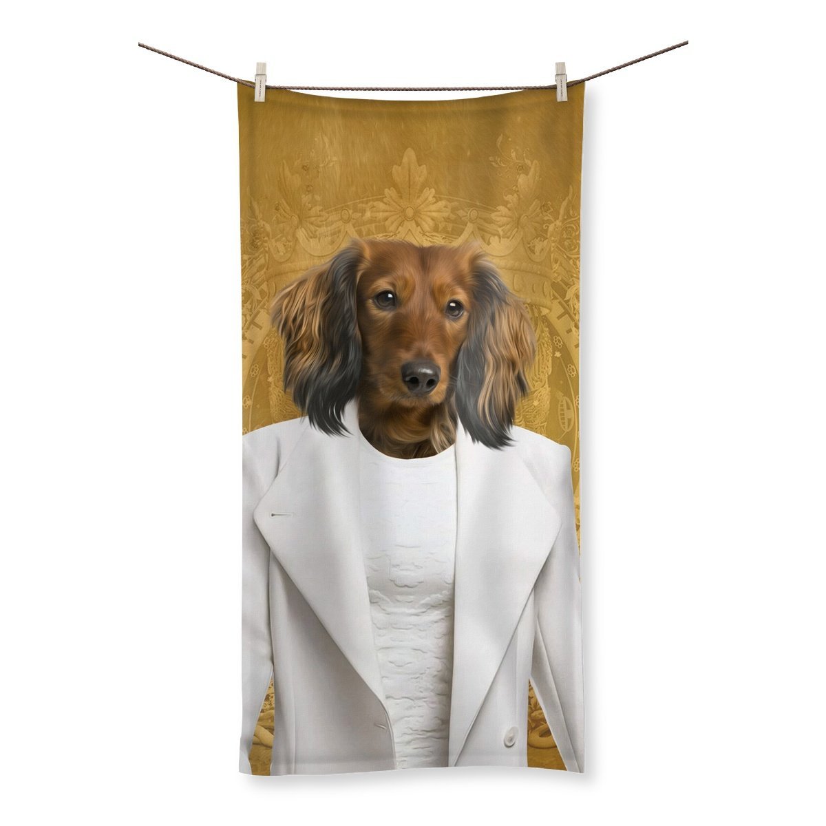 Queen Of The South: Custom Pet Towel - Paw & Glory - Dog Portraits - Pet Portraits