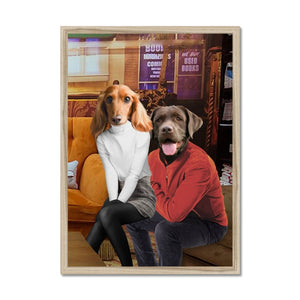 Rachel & Ross (Friends Inspired): Custom Pet Portrait - Paw & Glory - Dog Portraits - Pet Portraits