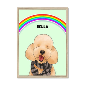 Rainbow: Watercolour Pet Portrait - Paw & Glory - Dog Portraits - Pet Portraits