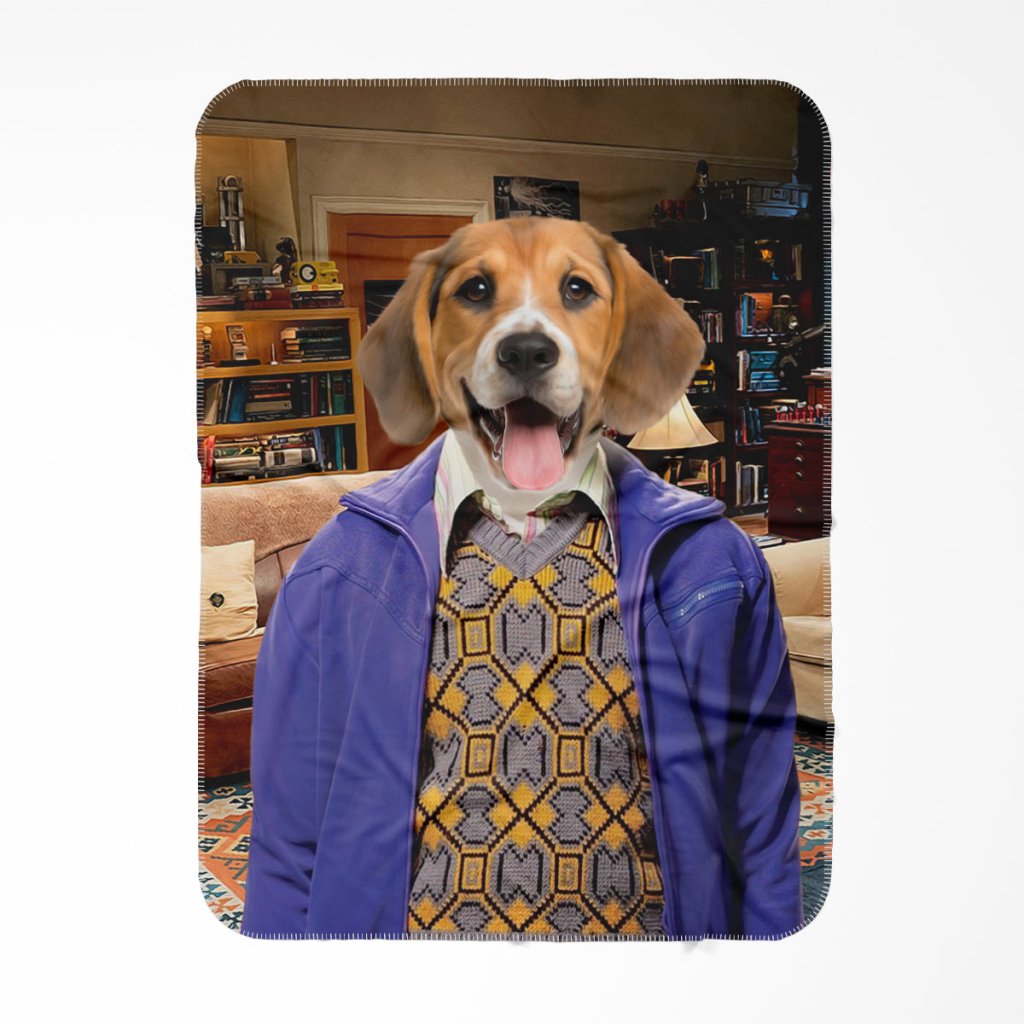 Raj Koothrappali (Big Bang Theory): Custom Pet Blanket - Paw & Glory - Dog Portraits - Pet Portraits