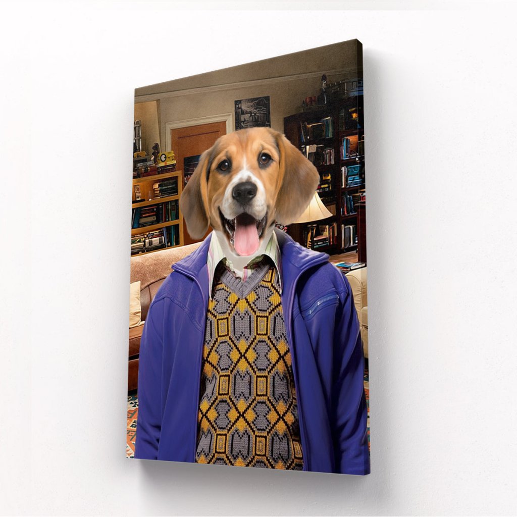 Raj Koothrappali (Big Bang Theory): Custom Pet Canvas - Paw & Glory - #pet portraits# - #dog portraits# - #pet portraits uk#