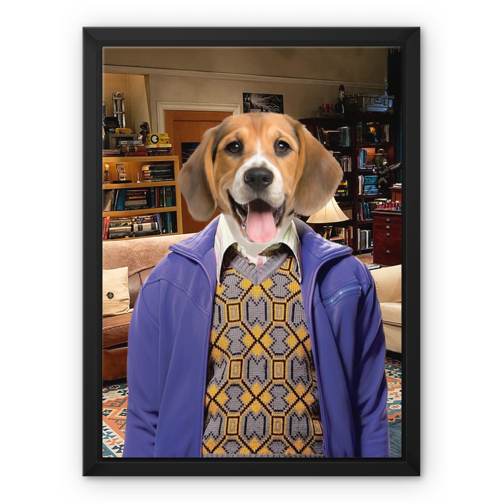 Raj Koothrappali (Big Bang Theory): Custom Pet Canvas - Paw & Glory - #pet portraits# - #dog portraits# - #pet portraits uk#