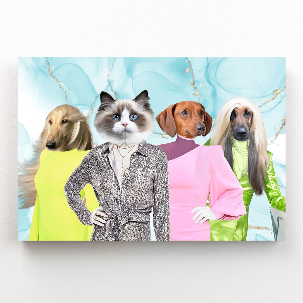 Real Housewives Of Beverley Hills: Custom Pet Canvas - Paw & Glory - Dog Portraits - Pet Portraits