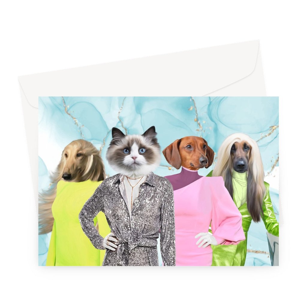 Real Housewives Of Beverley Hills: Custom Pet Greeting Card - Paw & Glory - #pet portraits# - #dog portraits# - #pet portraits uk#