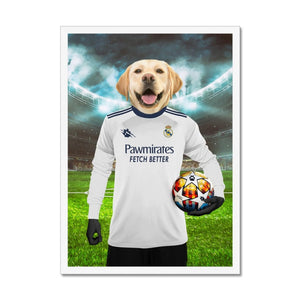 Real Pawdrid Football Club: Custom Pet Portrait - Paw & Glory - Dog Portraits - Pet Portraits