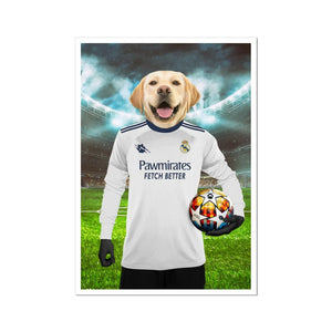 Real Pawdrid Football Club: Custom Pet Portrait - Paw & Glory - Dog Portraits - Pet Portraits