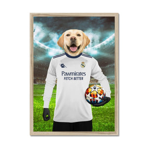 Real Pawdrid Football Club: Custom Pet Portrait - Paw & Glory - Dog Portraits - Pet Portraits