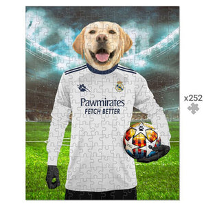 Real Pawdrid Football Club: Custom Pet Puzzle - Paw & Glory - Dog Portraits - Pet Portraits