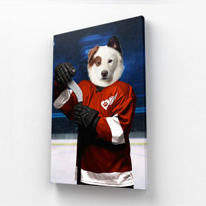 Red Paw Wings: Custom Pet Canvas - Paw & Glory - Dog Portraits - Pet Portraits