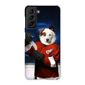 Red Paw Wings: Custom Pet Phone Case - Paw & Glory - Dog Portraits - Pet Portraits