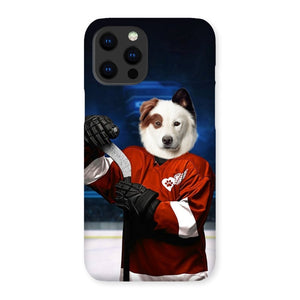 Red Paw Wings: Custom Pet Phone Case - Paw & Glory - Dog Portraits - Pet Portraits