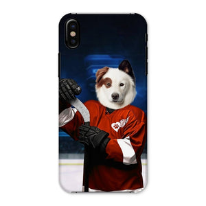 Red Paw Wings: Custom Pet Phone Case - Paw & Glory - Dog Portraits - Pet Portraits