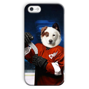 Red Paw Wings: Custom Pet Phone Case - Paw & Glory - Dog Portraits - Pet Portraits