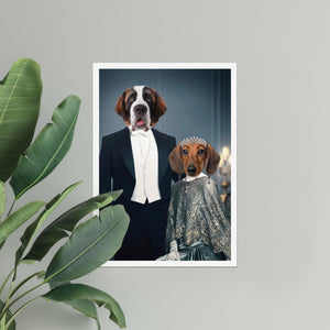 Robert & Cora (Downton Abbey Inspired): Custom Pet Poster - Paw & Glory - Dog Portraits - Pet Portraits