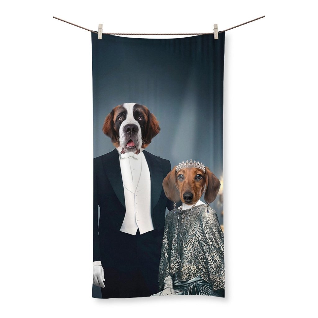 Robert & Cora (Downton Abbey Inspired): Custom Pet Towel - Paw & Glory - #pet portraits# - #dog portraits# - #pet portraits uk#