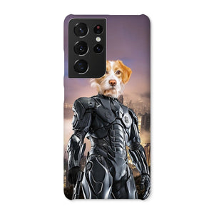 RoboPup (RoboCop Inspired): Custom Pet Phone Case - Paw & Glory - Dog Portraits - Pet Portraits