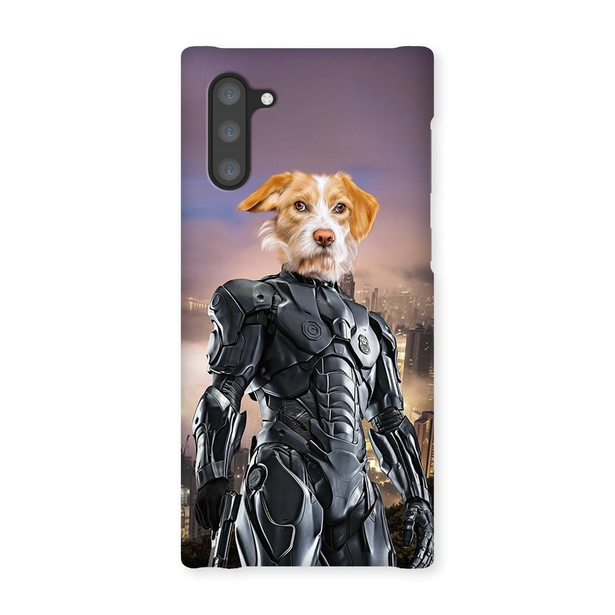 RoboPup (RoboCop Inspired): Custom Pet Phone Case - Paw & Glory - Dog Portraits - Pet Portraits