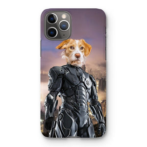 RoboPup (RoboCop Inspired): Custom Pet Phone Case - Paw & Glory - Dog Portraits - Pet Portraits