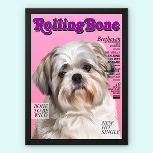 Rolling Bone: Custom Pet Canvas - Paw & Glory - Dog Portraits - Pet Portraits