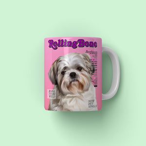 Rolling Bone: Custom Pet Coffee Mug - Paw & Glory - Dog Portraits - Pet Portraits