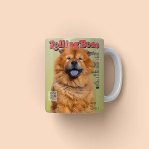 Rolling Bone: Custom Pet Coffee Mug - Paw & Glory - Dog Portraits - Pet Portraits