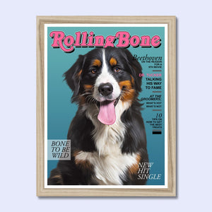 Rolling Bone: Custom Pet Portrait - Paw & Glory - Dog Portraits - Pet Portraits