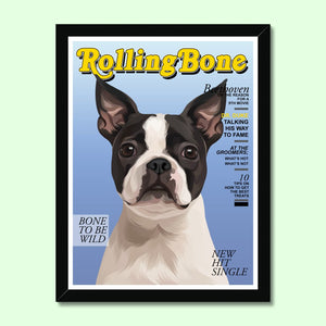 Rolling Bone: Custom Pet Portrait - Paw & Glory - Dog Portraits - Pet Portraits