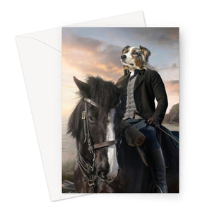 Ross (Poldark Inspired): Custom Pet Greeting Card - Paw & Glory - Dog Portraits - Pet Portraits