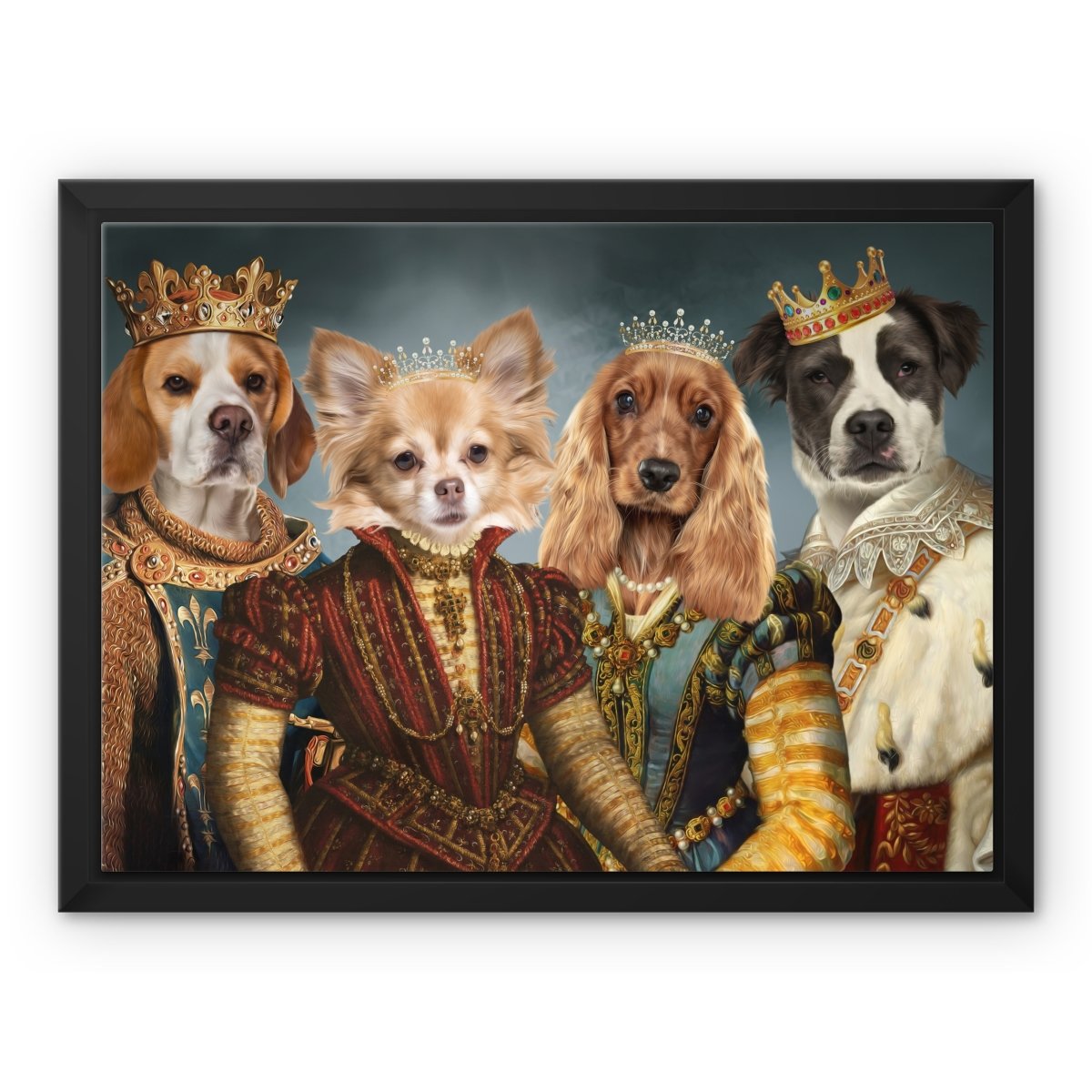 Royal Pops & Princesses: Custom Pet Canvas - Paw & Glory - Dog Portraits - Pet Portraits