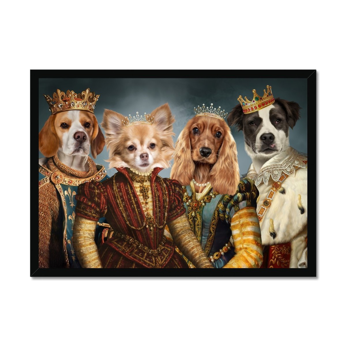 Royal Pops & Princesses: Custom Pet Portrait - Paw & Glory - Dog Portraits - Pet Portraits