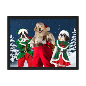 Santa & His Elves: Custom Pet Portrait - Paw & Glory - Dog Portraits - Pet Portraits