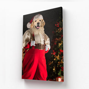 Santa Paws: Custom Pet Canvas - Paw & Glory - Dog Portraits - Pet Portraits