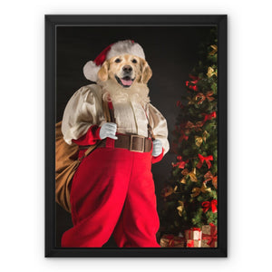 Santa Paws: Custom Pet Canvas - Paw & Glory - Dog Portraits - Pet Portraits