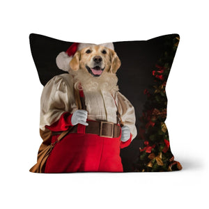 Santa Paws: Custom Pet Pillow - Paw & Glory - Dog Portraits - Pet Portraits