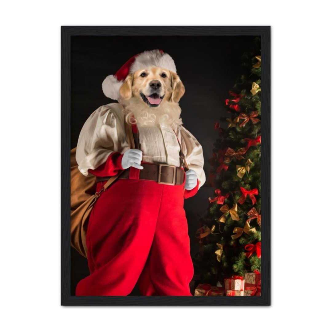 Santa Paws: Custom Pet Portrait - Paw & Glory - Dog Portraits - Pet Portraits