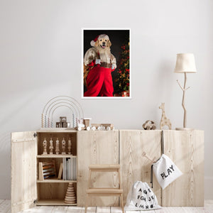 Santa Paws: Custom Pet Poster - Paw & Glory - Dog Portraits - Pet Portraits