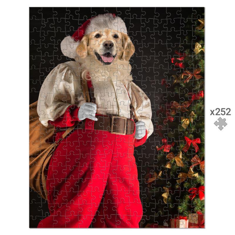 Santa Paws: Custom Pet Puzzle - Paw & Glory - Dog Portraits - Pet Portraits