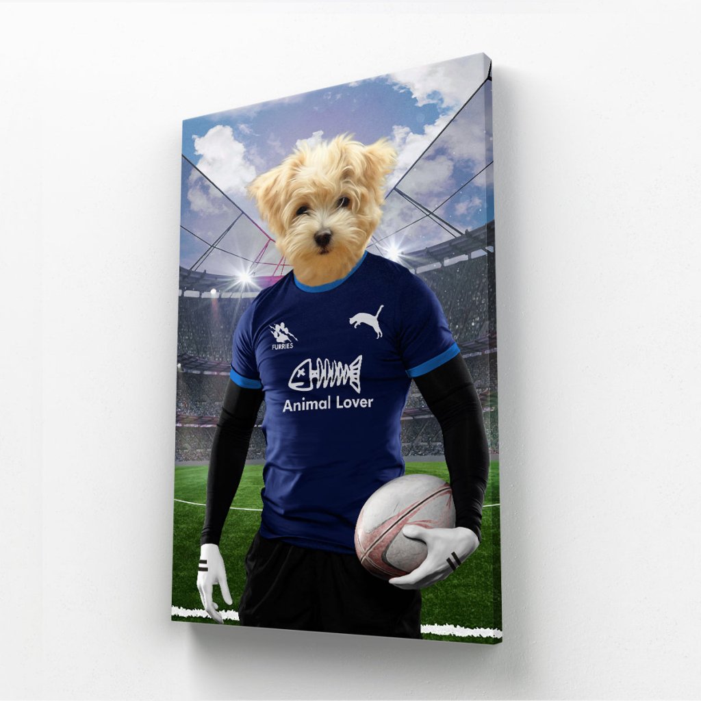 Scotland Rugby Team: Custom Pet Canvas - Paw & Glory - Dog Portraits - Pet Portraits