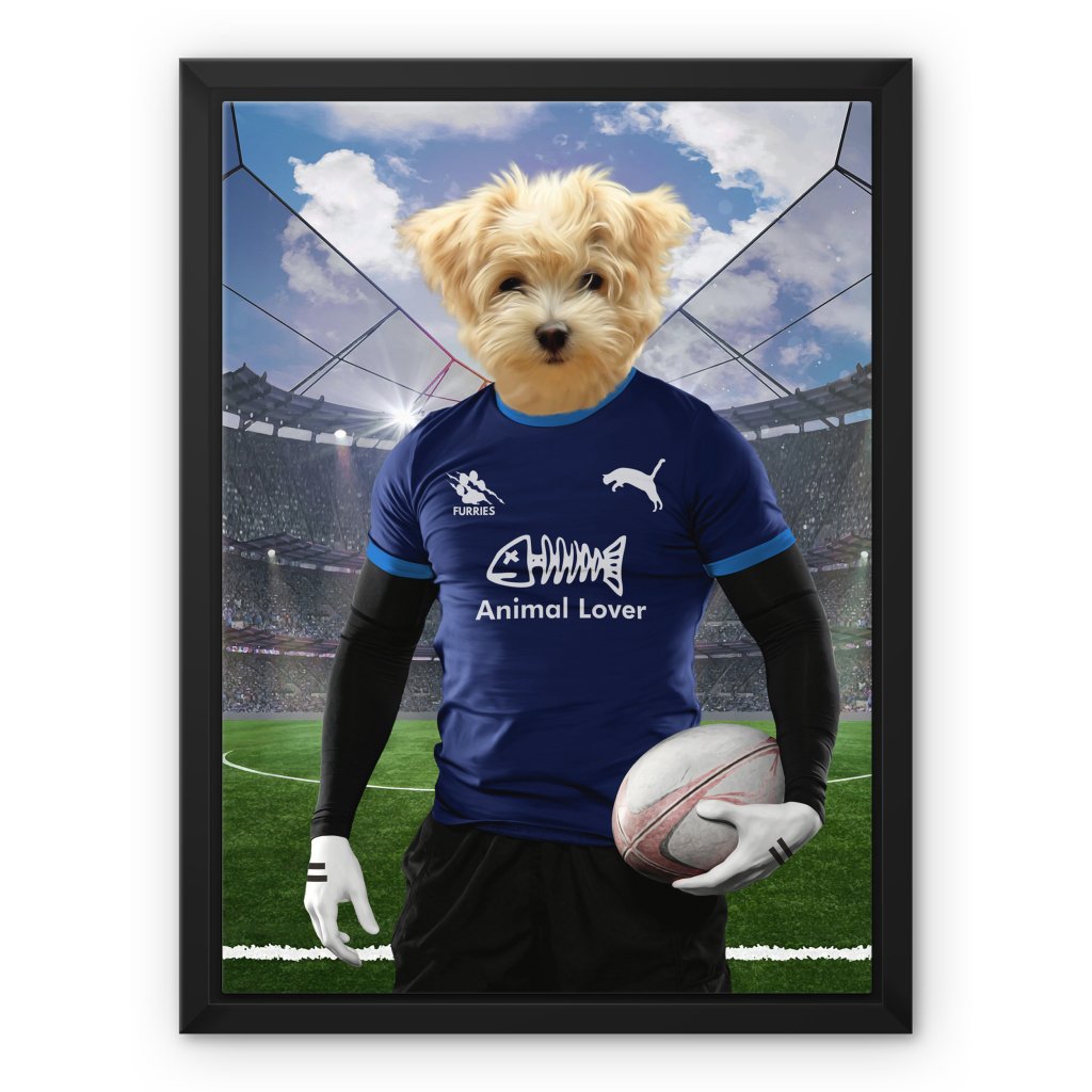 Scotland Rugby Team: Custom Pet Canvas - Paw & Glory - #pet portraits# - #dog portraits# - #pet portraits uk#