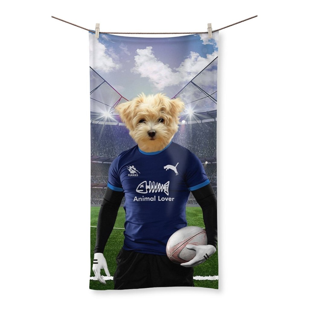 Scotland Rugby Team: Custom Pet Towel - Paw & Glory - Dog Portraits - Pet Portraits