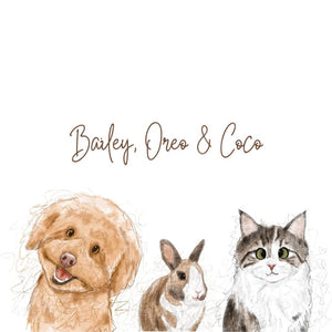 Scribble: Custom Digital Download Pet Portrait - Paw & Glory - Dog Portraits - Pet Portraits