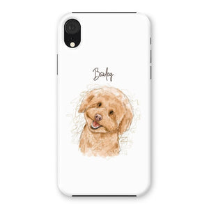 Scribble: Custom One Pet Phone Case - Paw & Glory - Dog Portraits - Pet Portraits